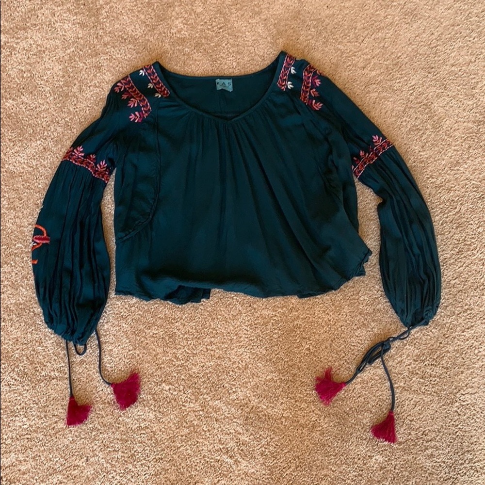 Hand embroidered blouse